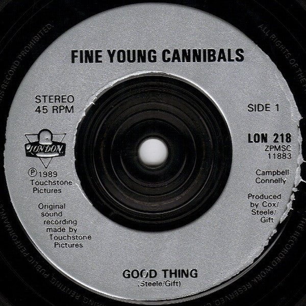 Fine Young Cannibals : Good Thing (7", Single)