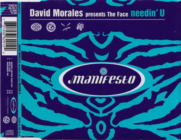 David Morales Presents The Face (3) : Needin' U (CD, Single)