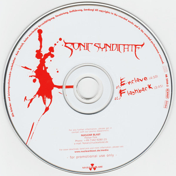 Sonic Syndicate : Enclave / Flashback (CD, Single, Promo)