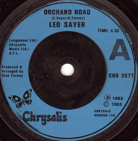 Leo Sayer : Orchard Road (7", Single)