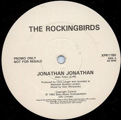 The Rockingbirds : Jonathan Jonathan (12", Promo)