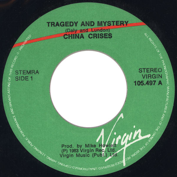 China Crisis : Tragedy & Mystery (7", Single)