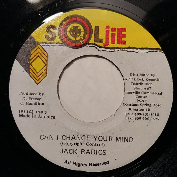Jack Radics : Can I Change Your Mind (7", Single)