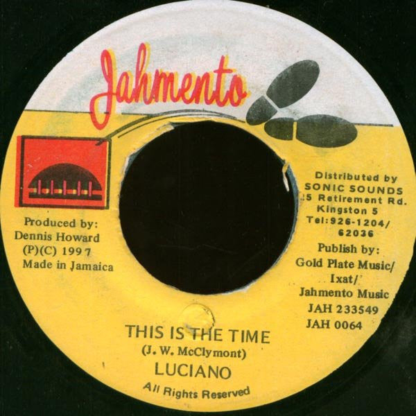 Luciano (2) : This Is The Time (7", Single)