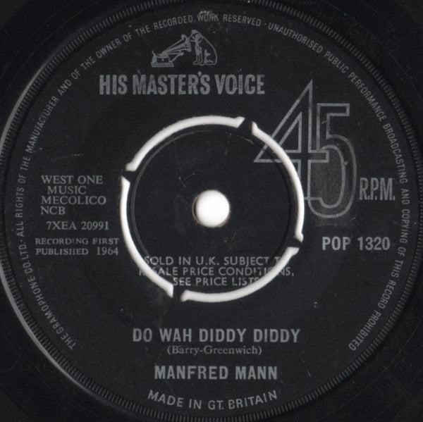 Manfred Mann : Do Wah Diddy Diddy (7", Single, 4-P)