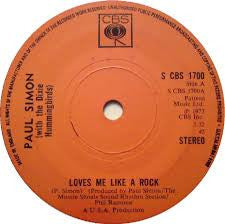 Paul Simon With The Dixie Hummingbirds : Loves Me Like A Rock (7", Sol)