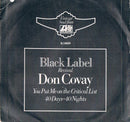 Don Covay & The Goodtimers : You Put Me On The Critical List / 40 Days & 40 Nights (7", Single, RE)