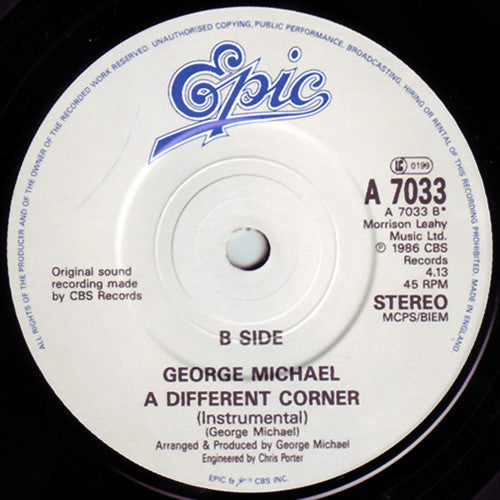 George Michael : A Different Corner (7", Single)