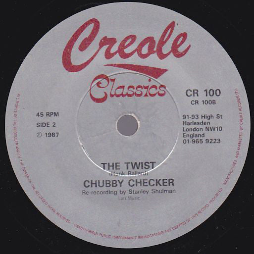 Chubby Checker : Let's Twist Again / The Twist (7", Single, RE)