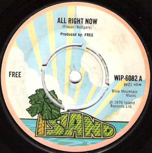 Free : All Right Now (7", Single, RE)