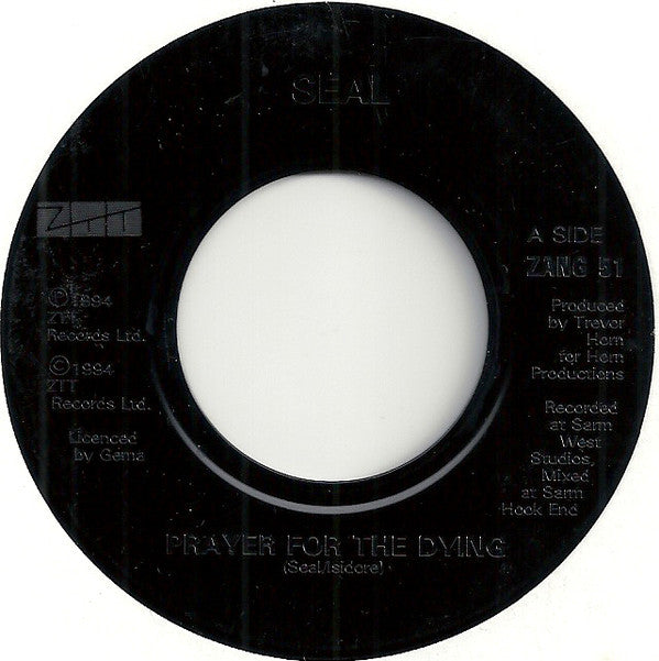 Seal : Prayer For The Dying (7", Single, Jukebox)