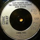 Comic Relief Presents Cliff Richard And The Young Ones Featuring Hank Marvin : Living Doll (7", Single, Sil)