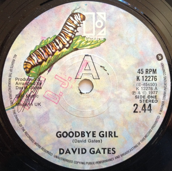 David Gates : Goodbye Girl (7", Single)