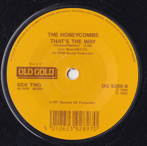 The Honeycombs : Have I The Right (7")