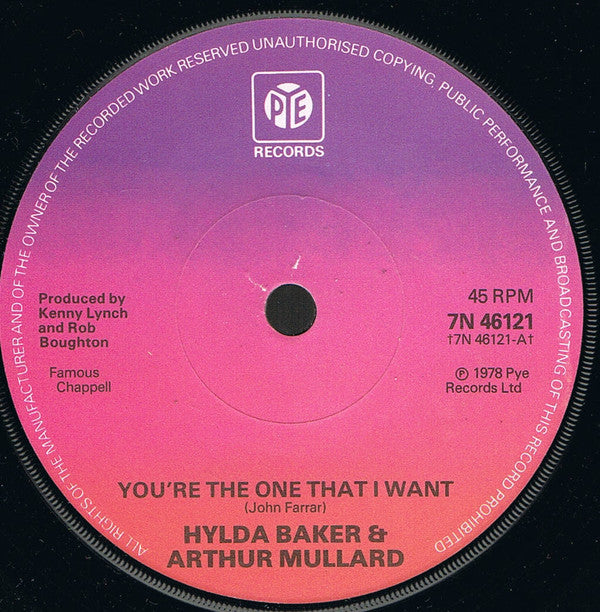 Hylda Baker & Arthur Mullard : You're The One That I Want (7", Single, Sol)