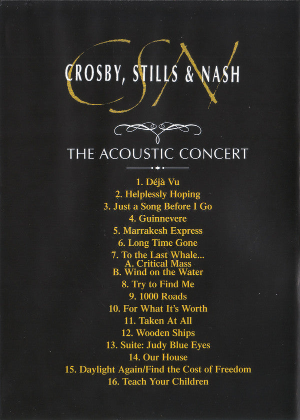 Crosby, Stills & Nash : The Acoustic Concert (DVD-V, Copy Prot., Multichannel, NTSC)