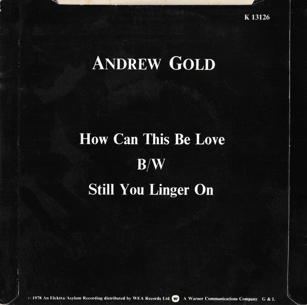 Andrew Gold : How Can This Be Love (7", Single)