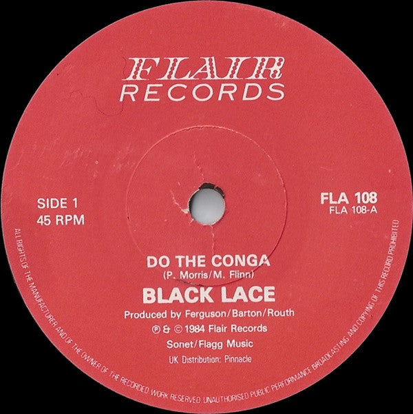 Black Lace : Do The Conga (7", Single, Pap)