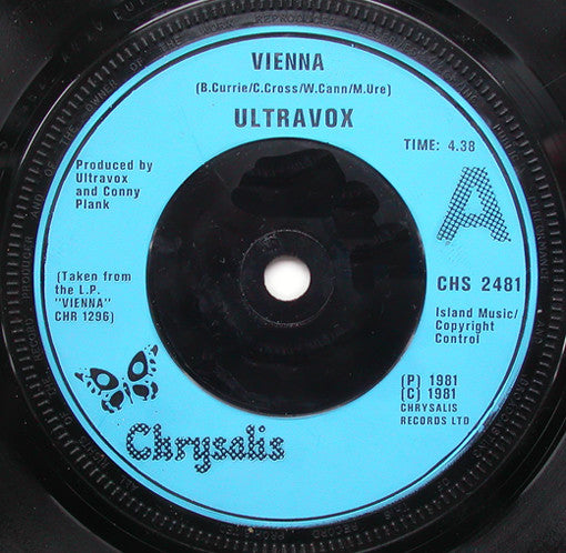 Ultravox : Vienna (7", Single, Blu)