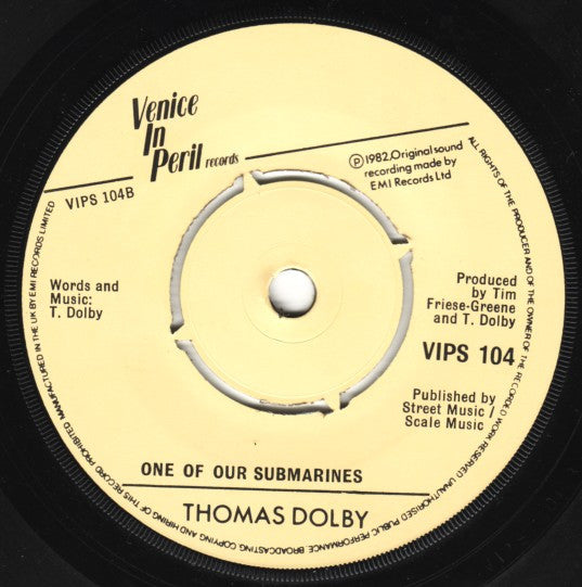 Thomas Dolby : She Blinded Me With Science (7", Single)