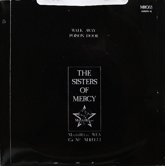 The Sisters Of Mercy : Walk Away / Poison Door (7", Single, PRS)