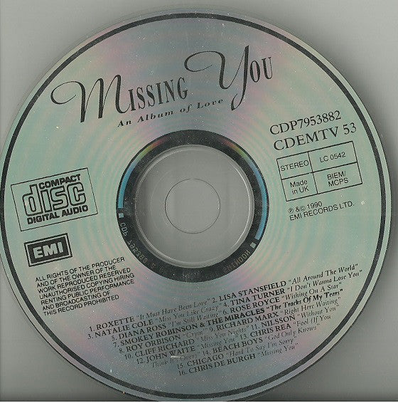 Various : Missing You - An Album Of Love (CD, Comp)