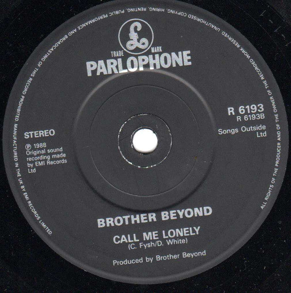 Brother Beyond : He Ain't No Competition (7", Single, Ltd, Pat)