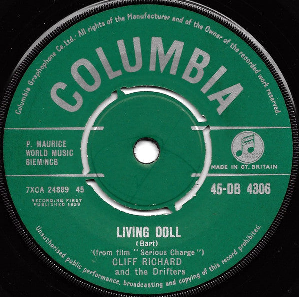 Cliff Richard And The Drifters* : Living Doll (7", Single, 4-P)