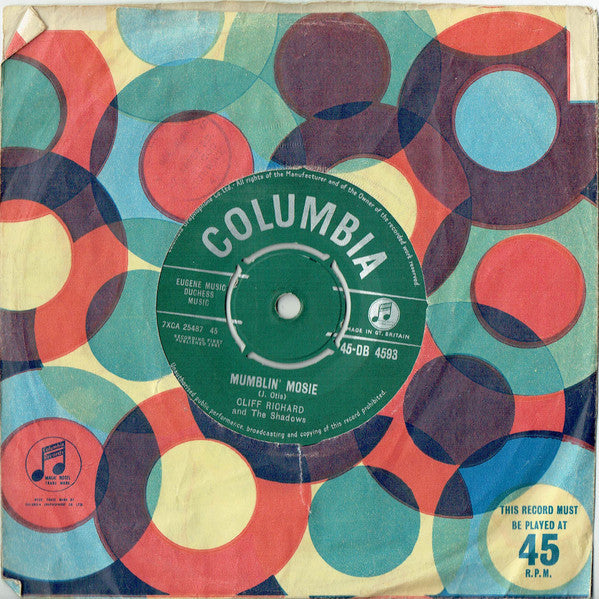 Cliff Richard & The Shadows : Theme For A Dream (7", Single)