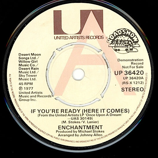 Enchantment : If You're Ready (Here It Comes) (7", Promo)
