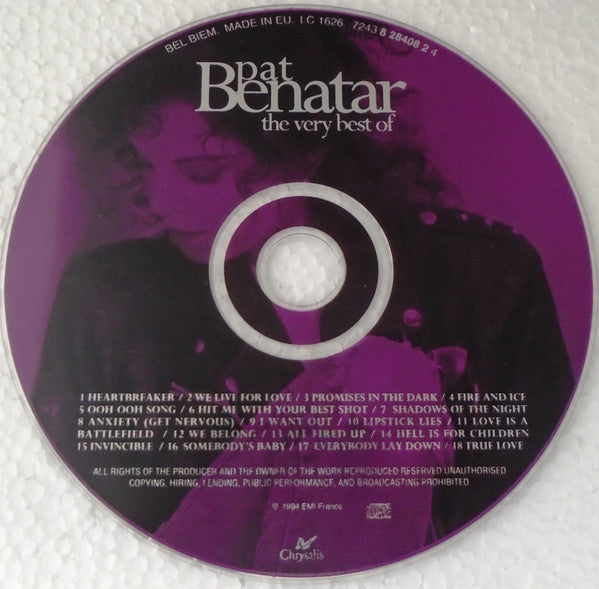 Pat Benatar : The Very Best Of (CD, Comp, RP)