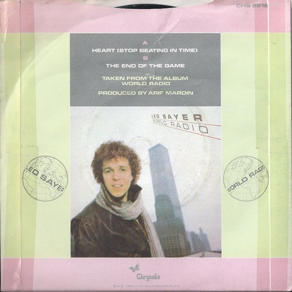 Leo Sayer : Heart (Stop Beating In Time) (7", Single, Blu)