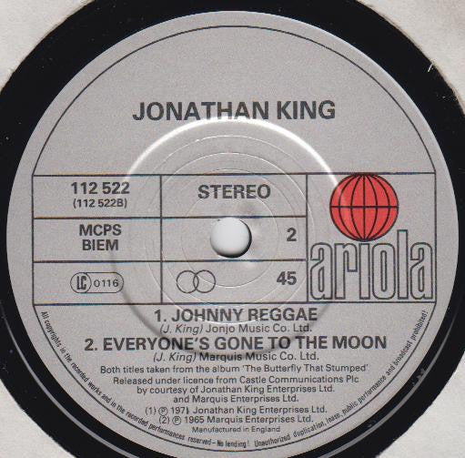 Jonathan King : The Sun Has Got His Hat On (7")