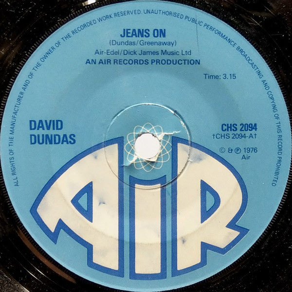 David Dundas : Jeans On (7", Sol)