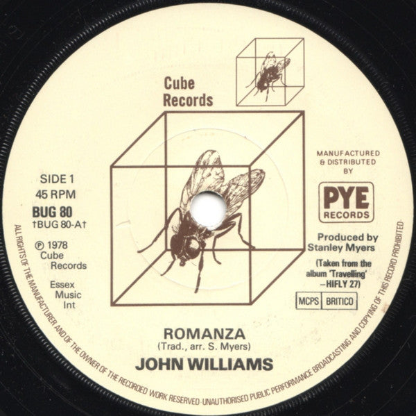 John Williams (7) : Romanza (7", Single, Sol)