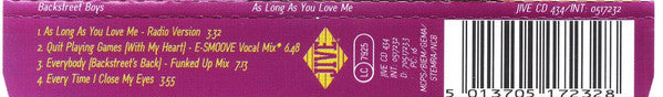 Backstreet Boys : As Long As You Love Me (CD, Maxi, Single)