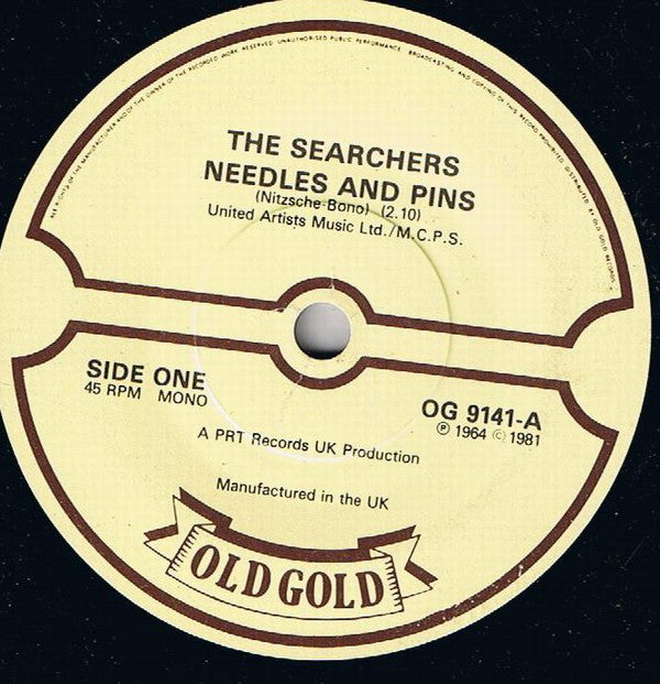 The Searchers : Needles And Pins (7", Single)
