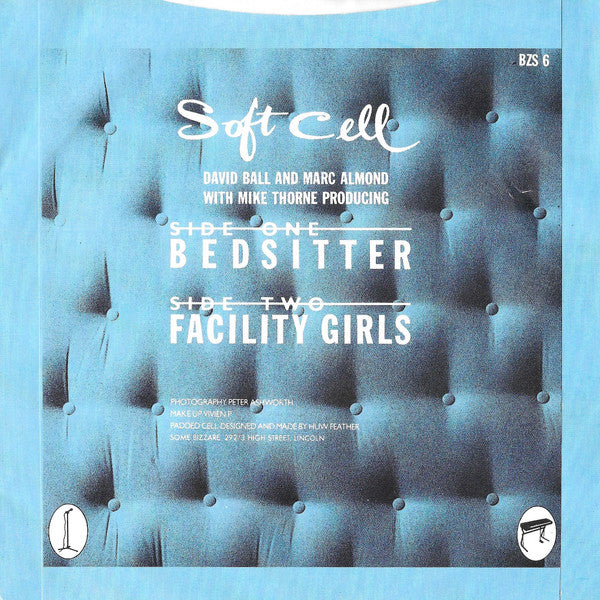Soft Cell : Bedsitter (7", Single, Blu)