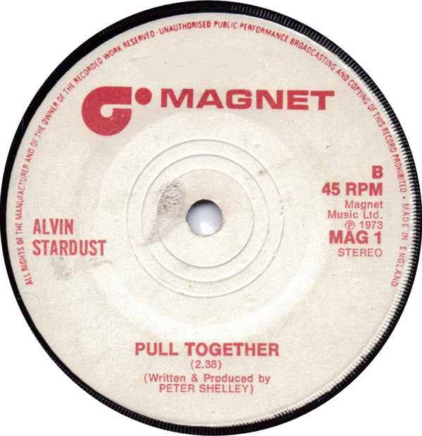 Alvin Stardust : My Coo Ca Choo (7", Single, Whi)