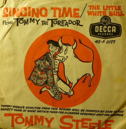 Tommy Steele : Little White Bull (7", Single, 4 P)