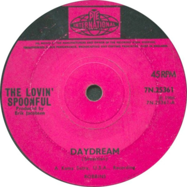 The Lovin' Spoonful : Daydream (7", Single, Sol)