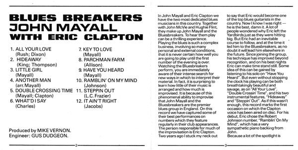 John Mayall With Eric Clapton : Blues Breakers (CD, Album, RE)