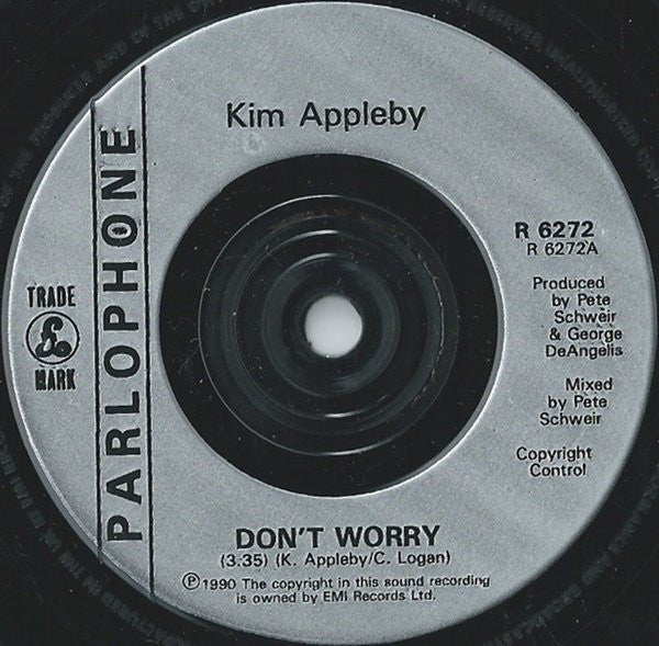 Kim Appleby : Don't Worry (7", Single, Sil)