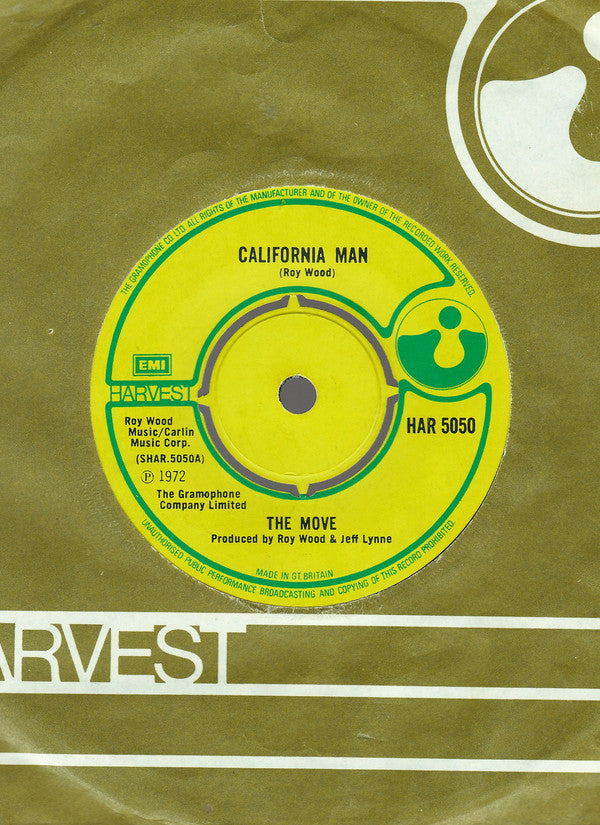 The Move : California Man (7", Single, Pus)