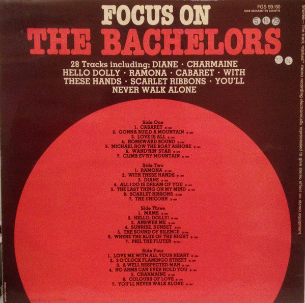 The Bachelors : Focus On The Bachelors (2xLP, Comp)