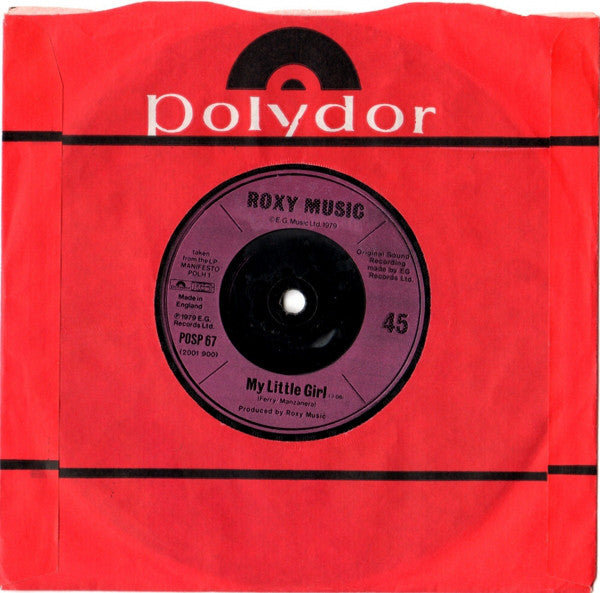Roxy Music : Angel Eyes (7", Single, Pin)