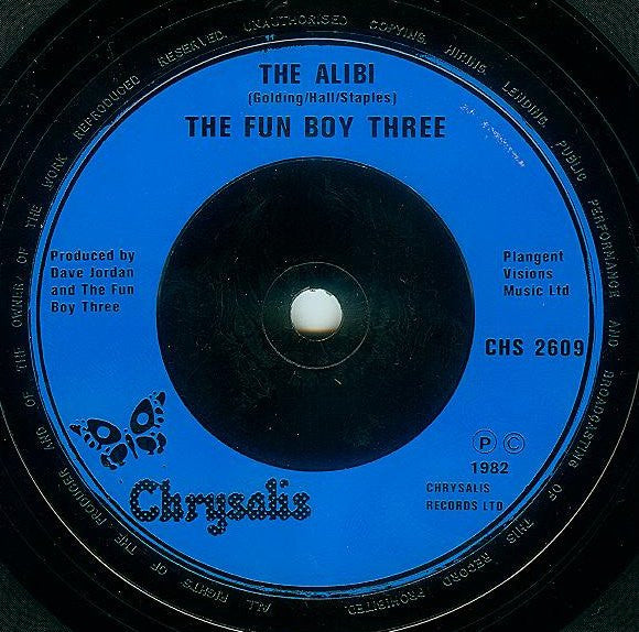Fun Boy Three : The Telephone Always Rings (7", Single, Blu)