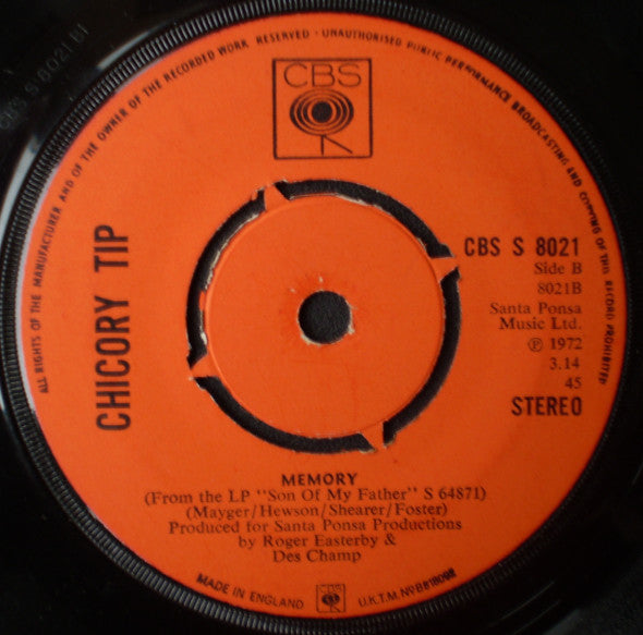 Chicory Tip : What's Your Name (7", Single, 4 P)