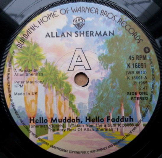 Allan Sherman : Hello Mudduh, Hello Fadduh (7")