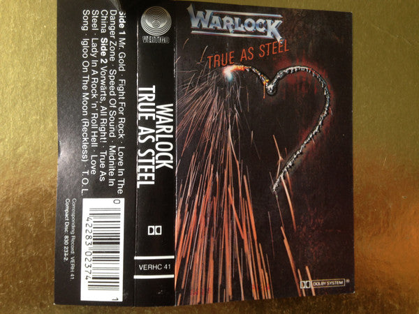 Warlock (2) : True As Steel (Cass, Album)